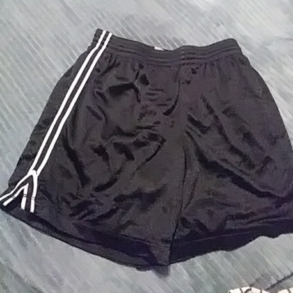 Black athletic shorts
